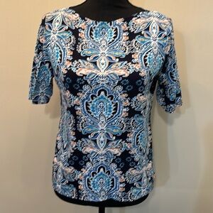 Pima Cotton Charter Club Women’s Short Sleeve Shirt Size M Luxury‎